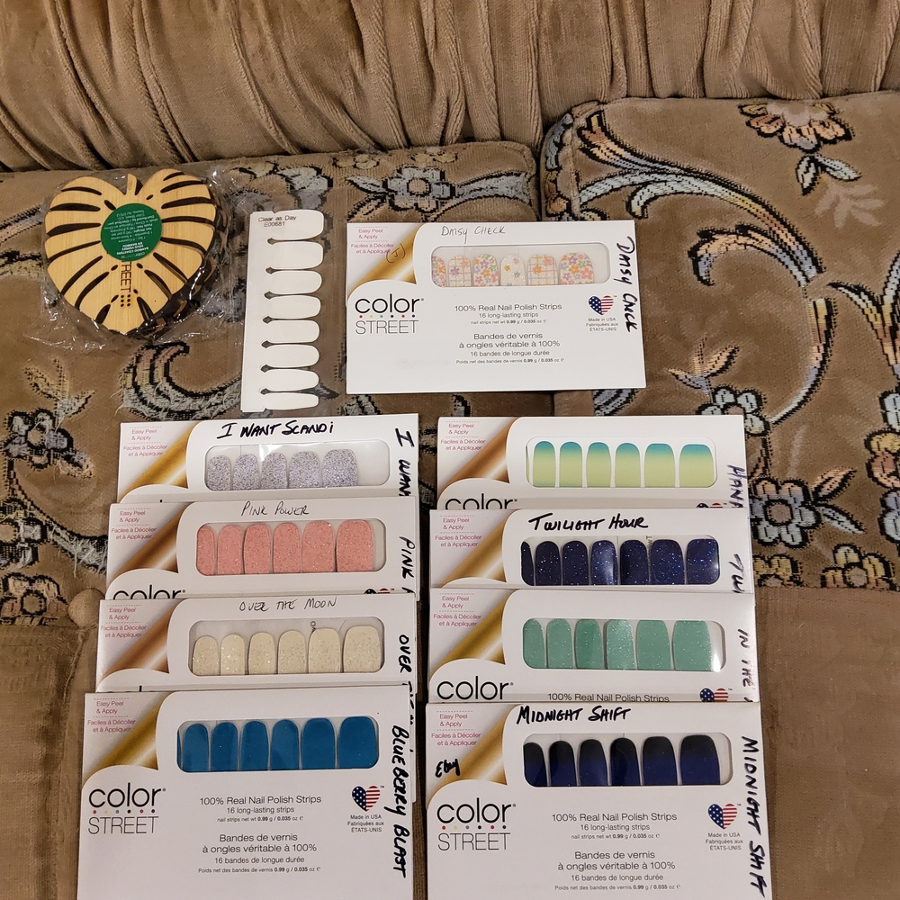 Color Street Nail Strips Collection - Pink, Blue, Green Shades